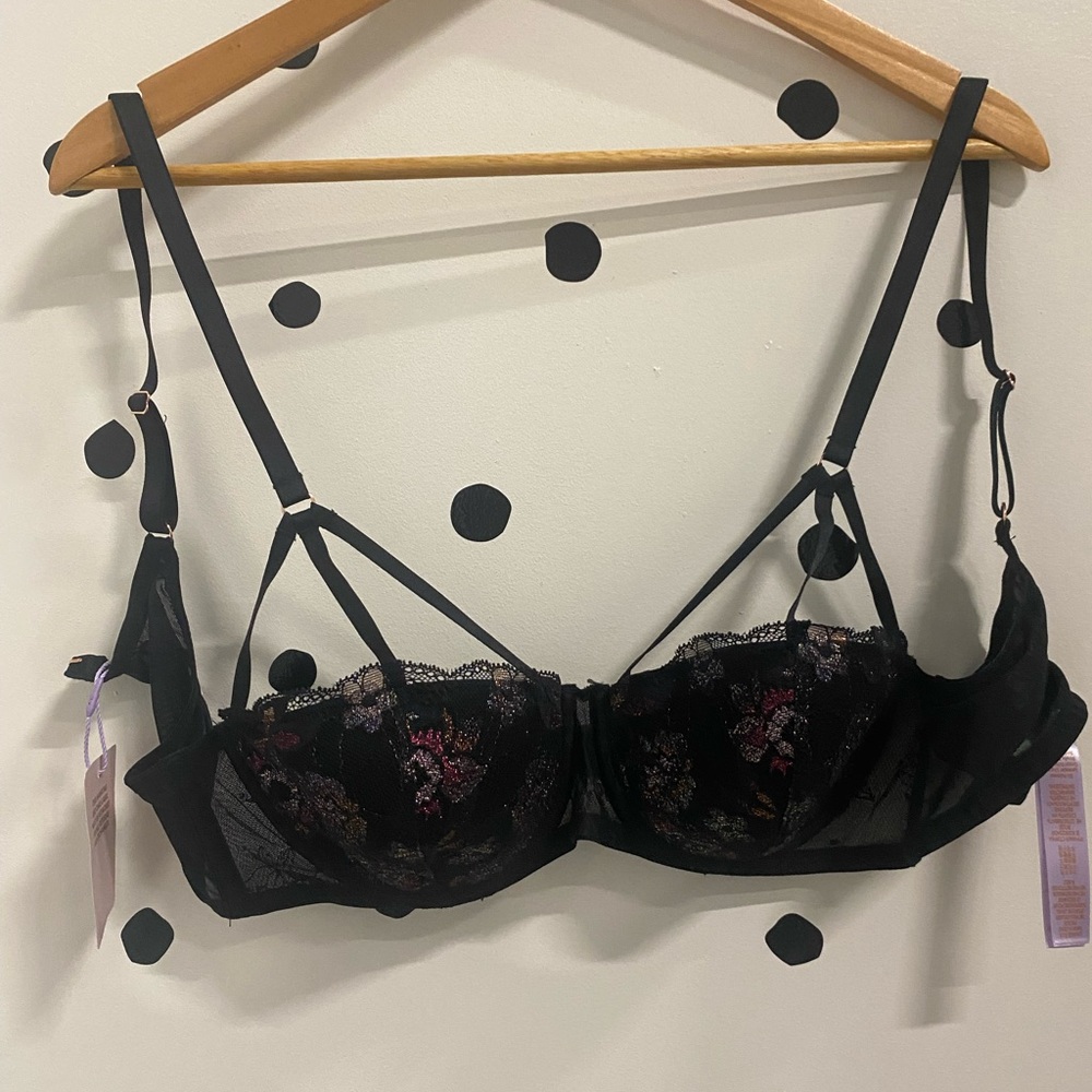 Black laced bra savage x fenty 36 c